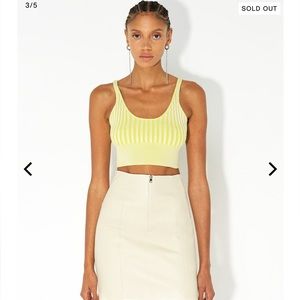 John Elliott Silk Cotton Rib Tank